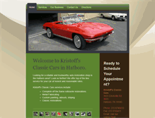 Tablet Screenshot of kristoffsclassiccars.com